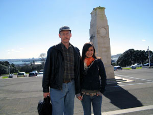 Bob and Connie with Monument